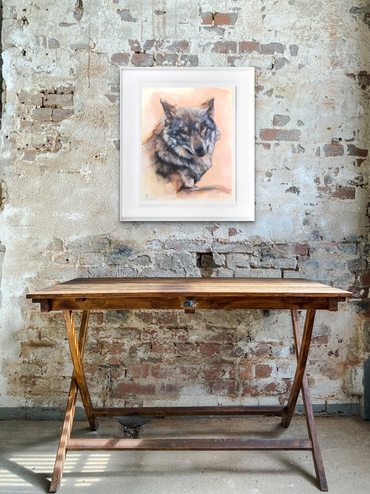 'Grey Wolf' - Original Oil Painting