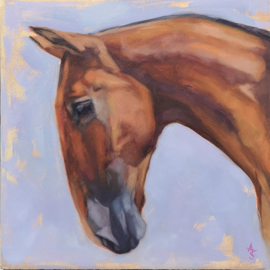 'Amber' Lusitano Horse - Original Oil Painting