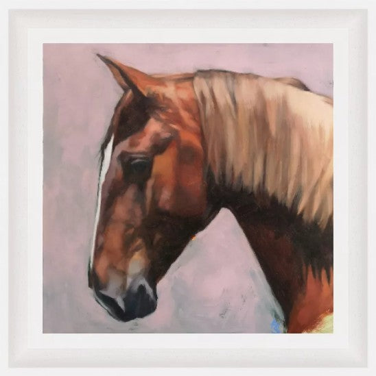 'Onyx' Lusitano Horse - Original Oil Painting