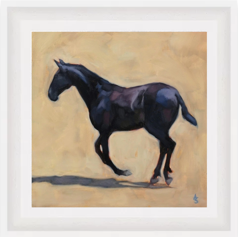 'Little Dancing Lusitano' - Original Horse Oil Painting
