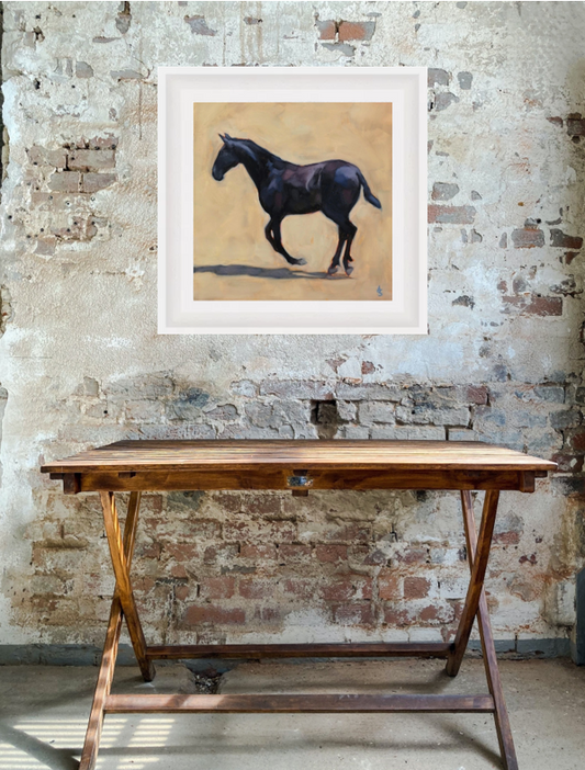 'Little Dancing Lusitano' - Original Horse Oil Painting