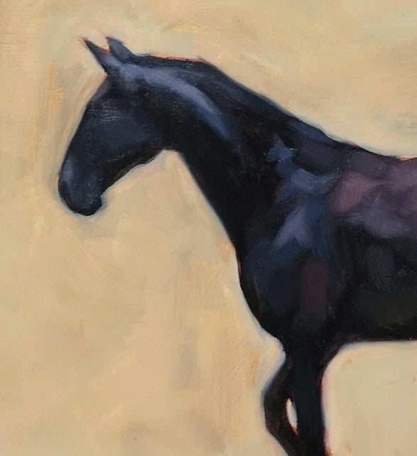 'Little Dancing Lusitano' - Original Horse Oil Painting