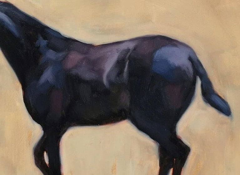 'Little Dancing Lusitano' - Original Horse Oil Painting
