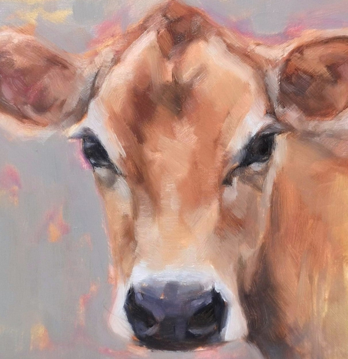 'Buttercup' Jersey Cow - Original Oil Painting