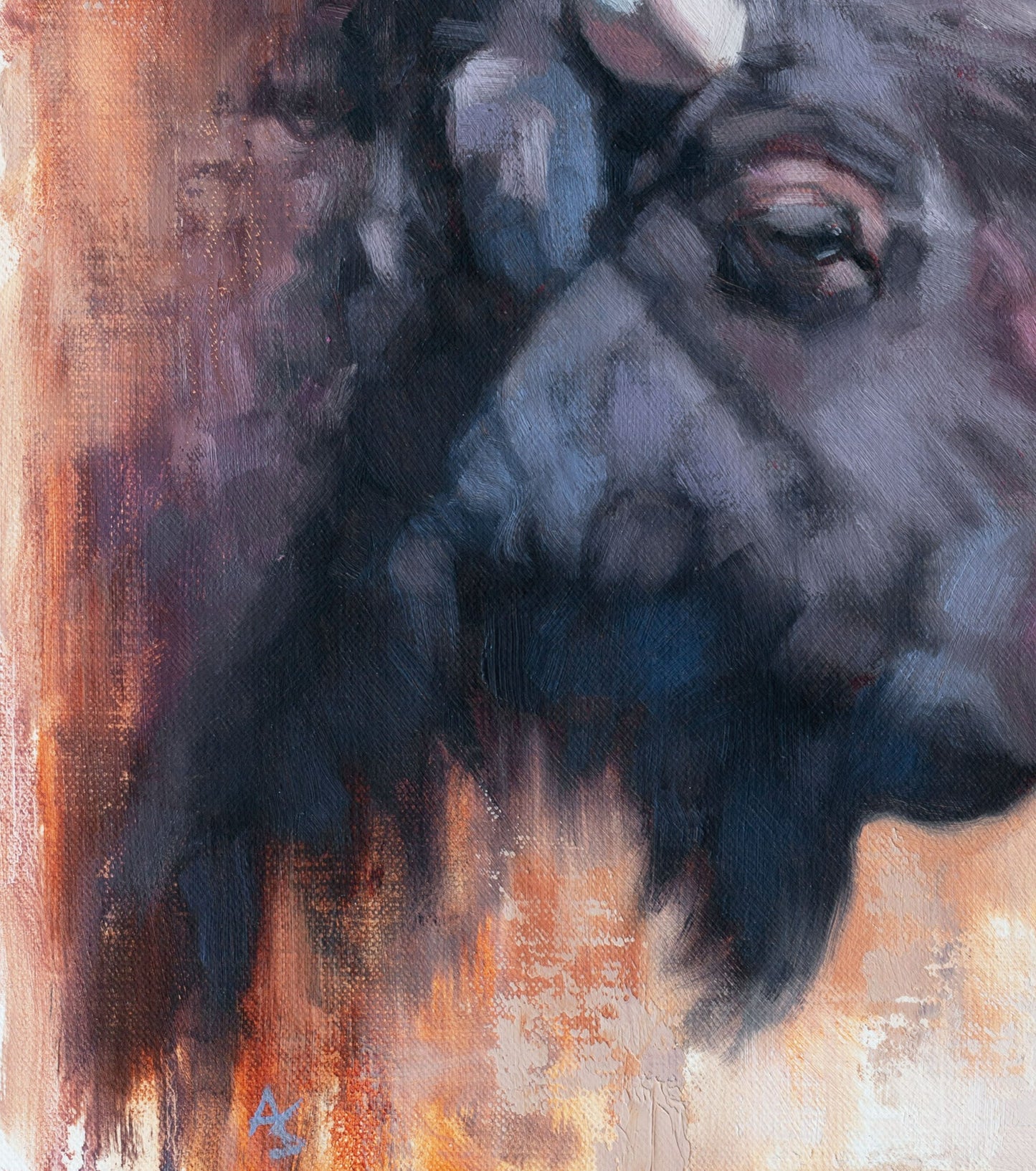 'Little Bison' - 10" x 12" Fine Art Print