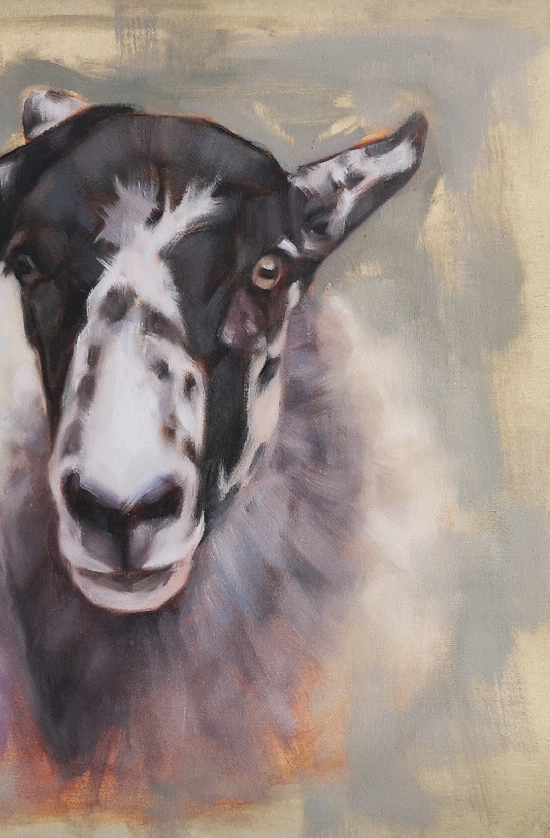 'Double Trouble' - Original Mule Sheep Oil Painting