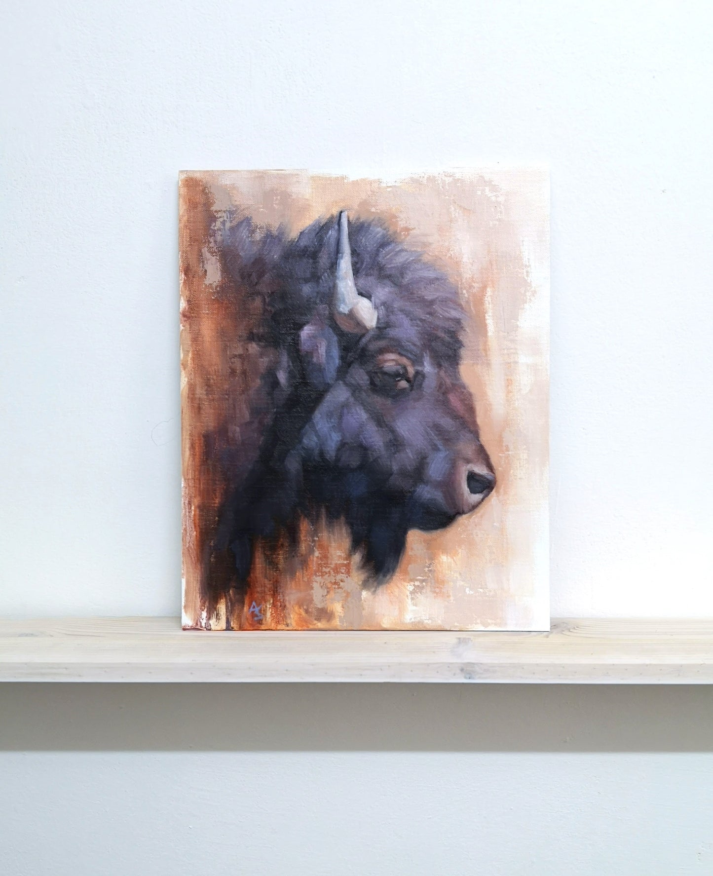 'Little Bison'- Original Oil Painting