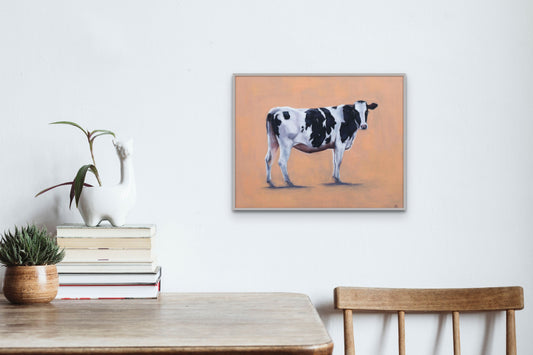 'Small Cow' - Original Oil Painting