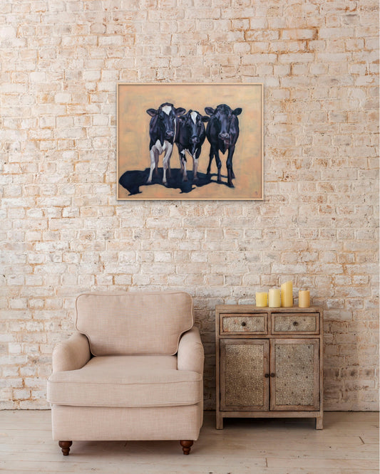 'Three Cows' - Original Oil Painting
