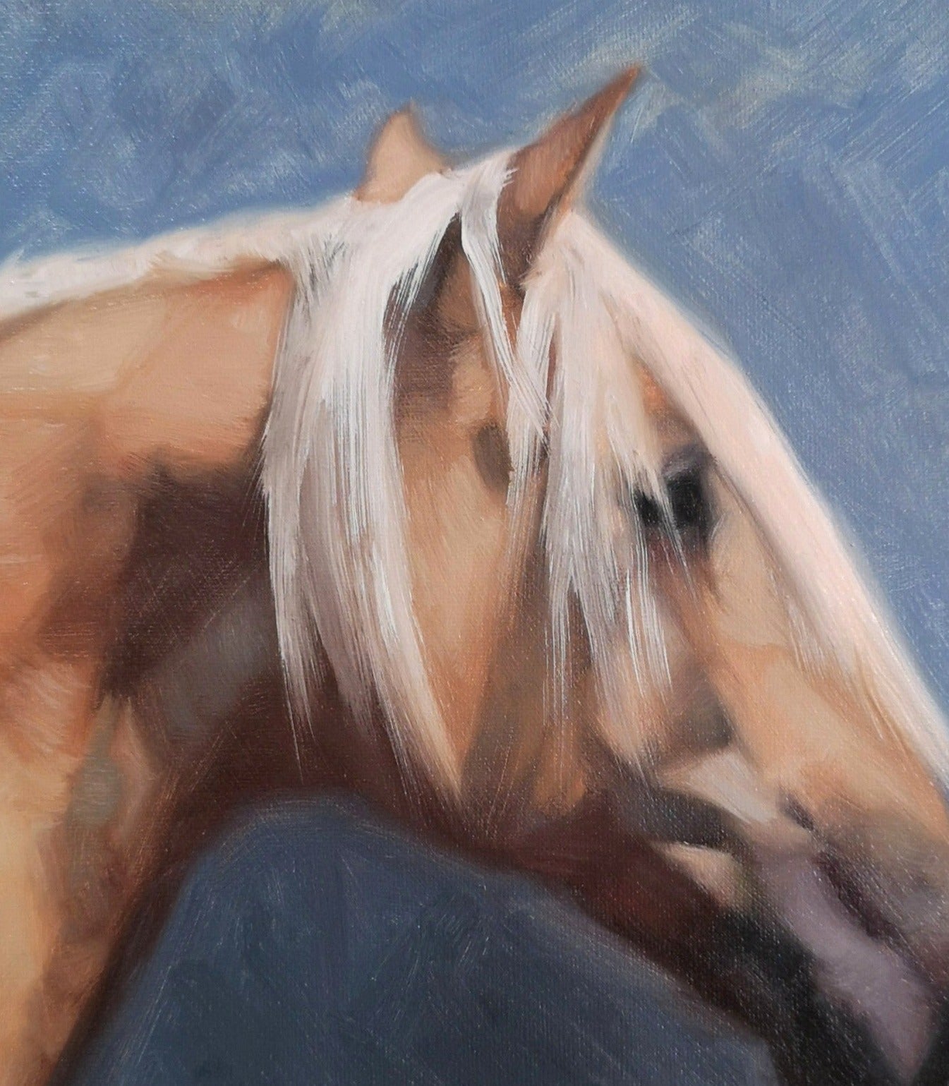 'Golden Spanish Horse' - Original Oil Painting