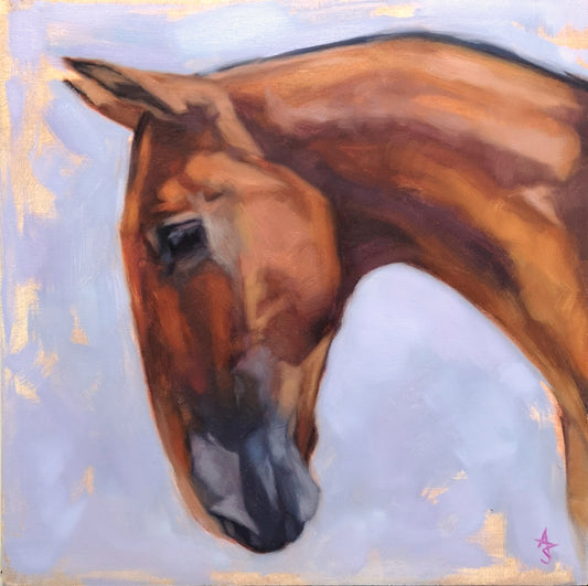'Amber' Lusitano Horse - Original Oil Painting