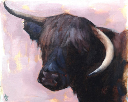 Highland Cow - Original Oil Painting