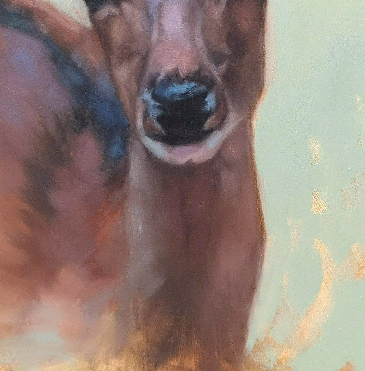 'Curious Fawn' - Original Oil Painting