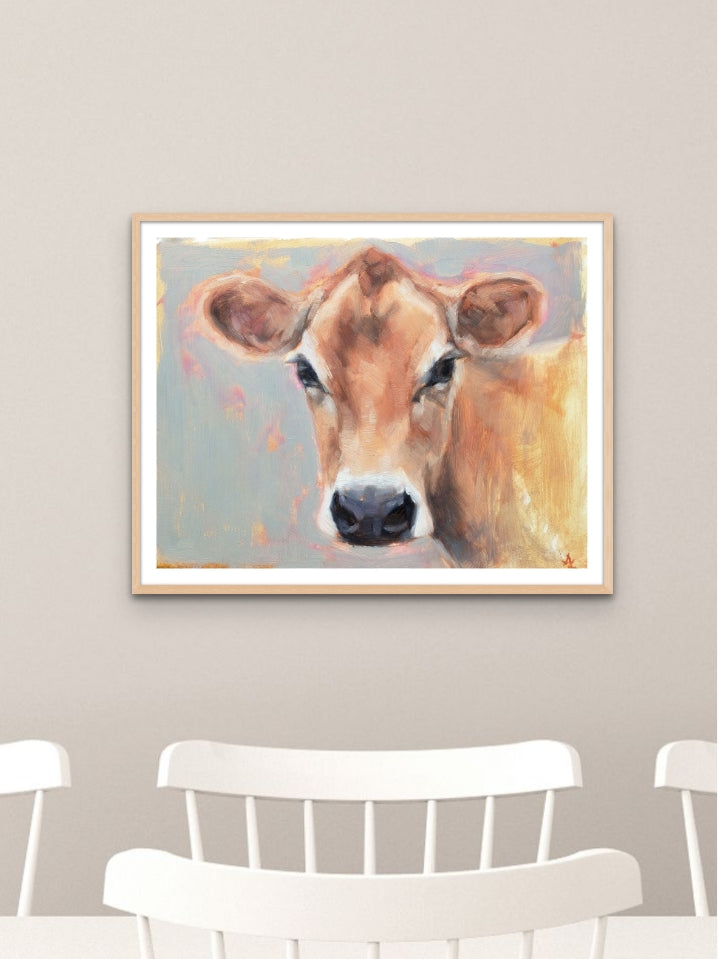 'Buttercup' Jersey Cow - 11" x 14" Giclee Print