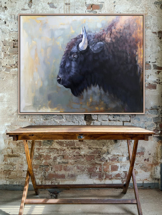 Large Bison Original oil Painting