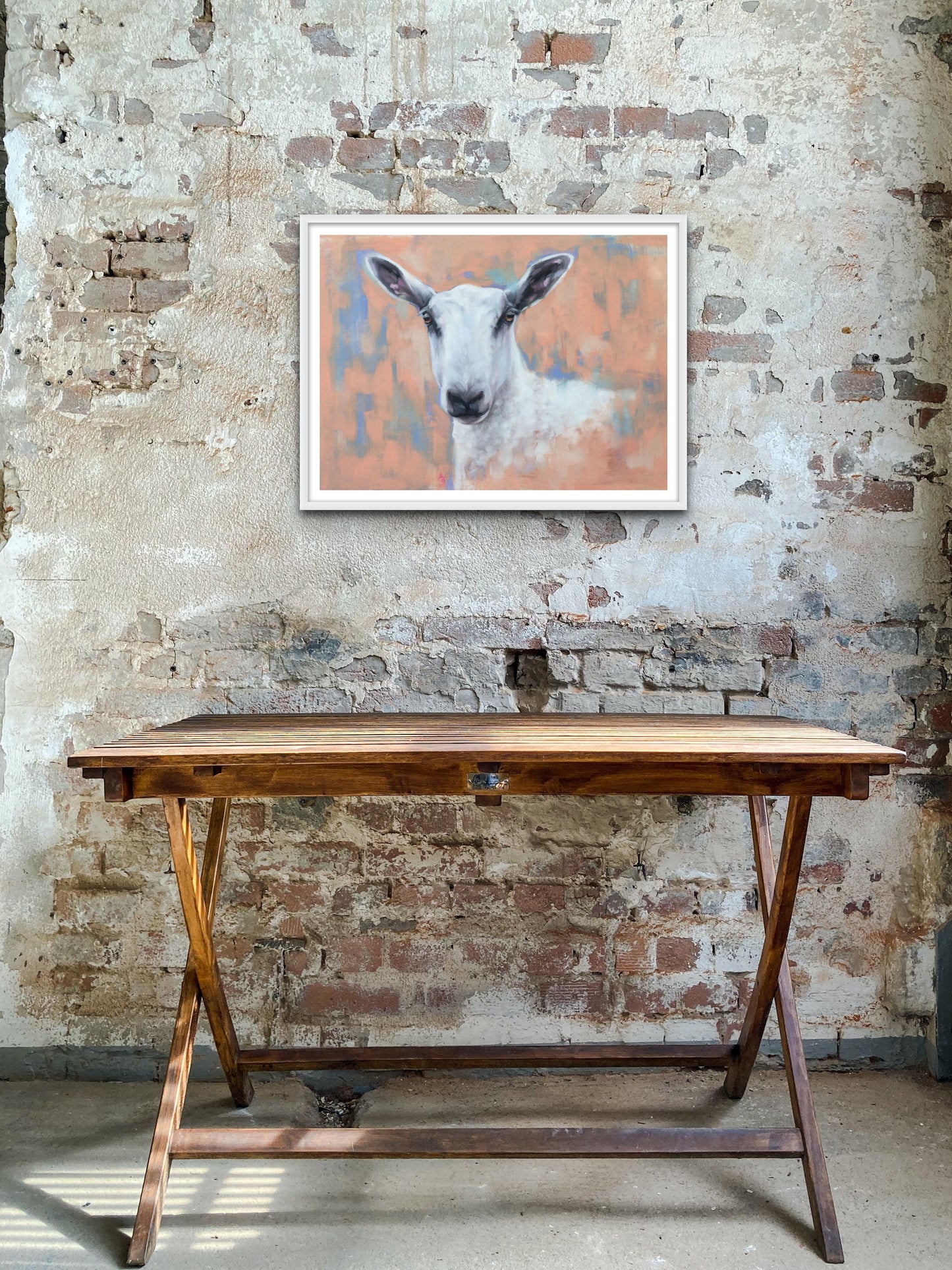 'Betty' Blue Faced Leicester Sheep - 12" x 16" Giclee Print