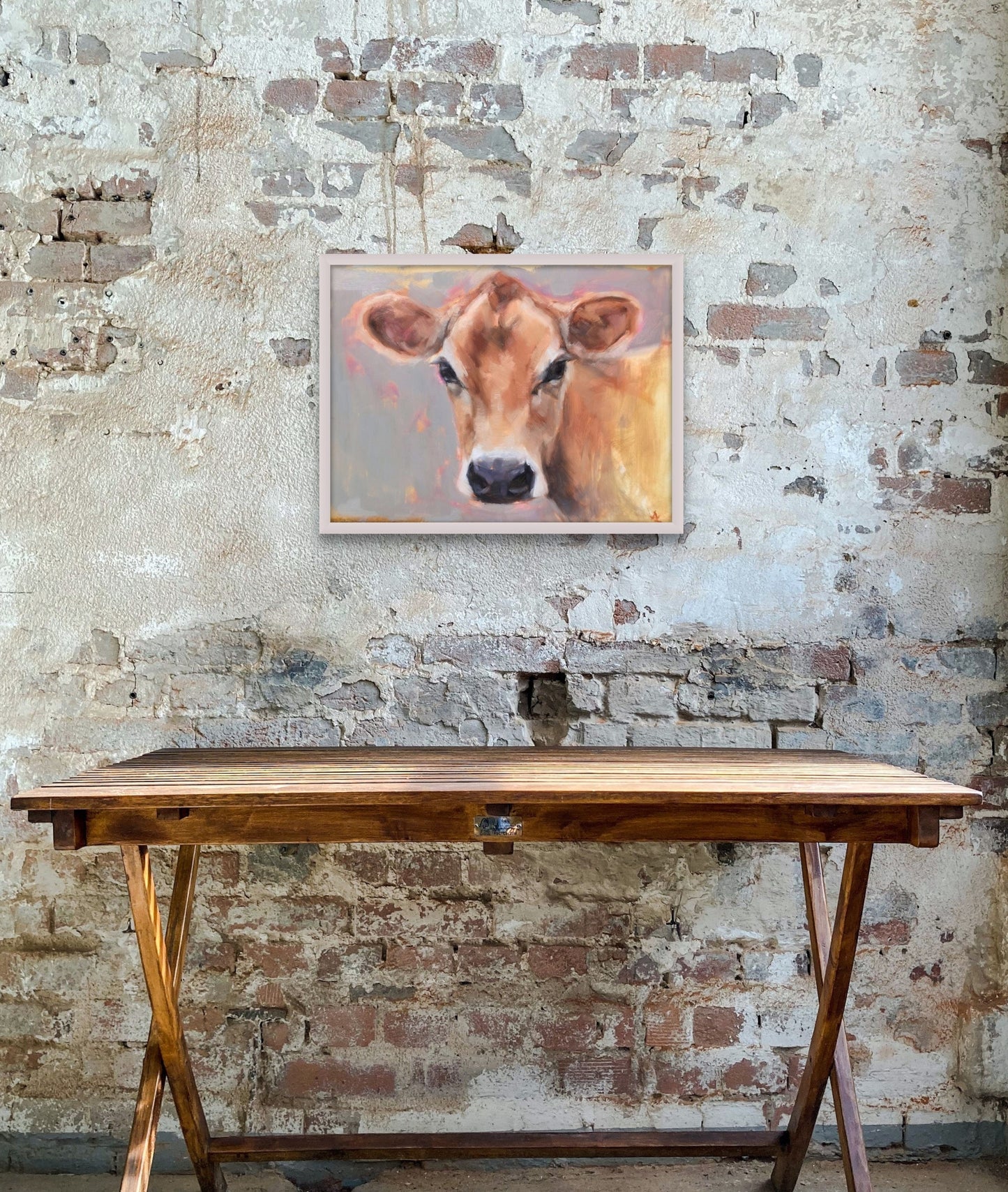 'Buttercup' Jersey Cow - Original Oil Painting