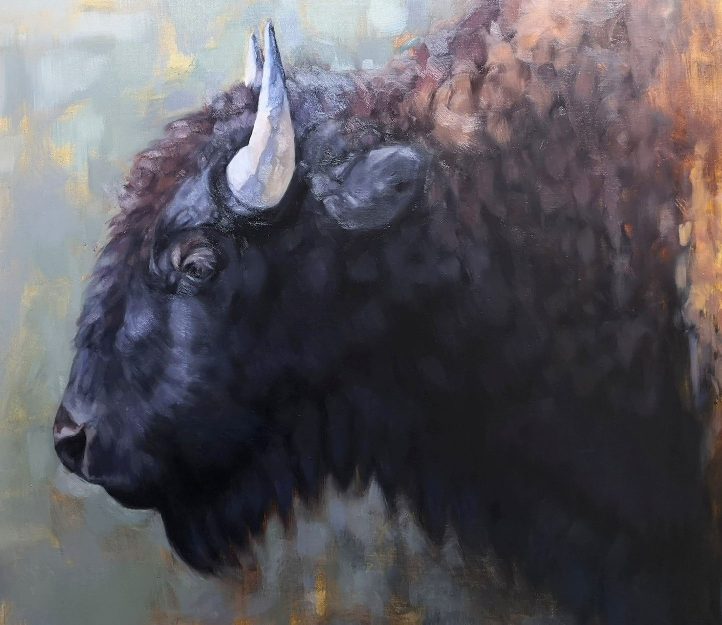 Large Bison Original oil Painting