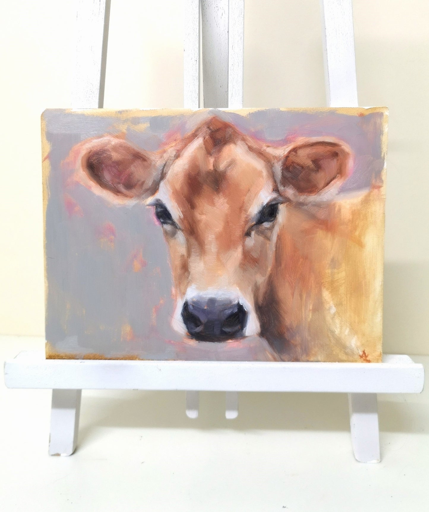 'Buttercup' Jersey Cow - Original Oil Painting