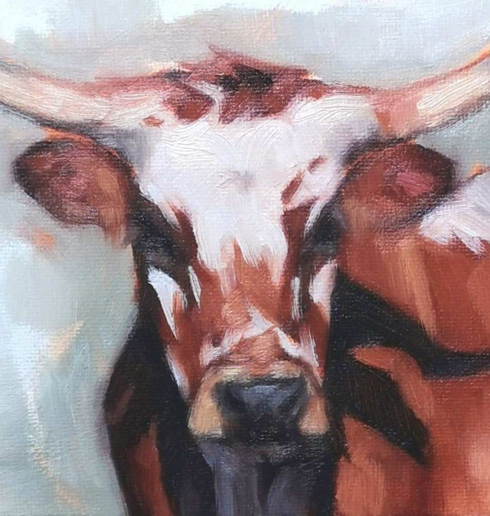 Texas Longhorn - Original Oil Painting