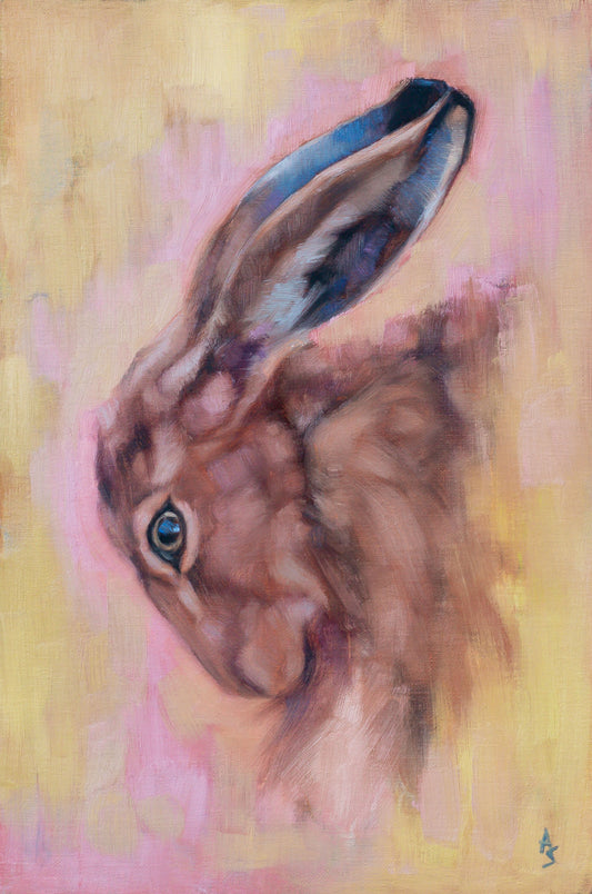 'Bunny Hare' - Original Oil Painting