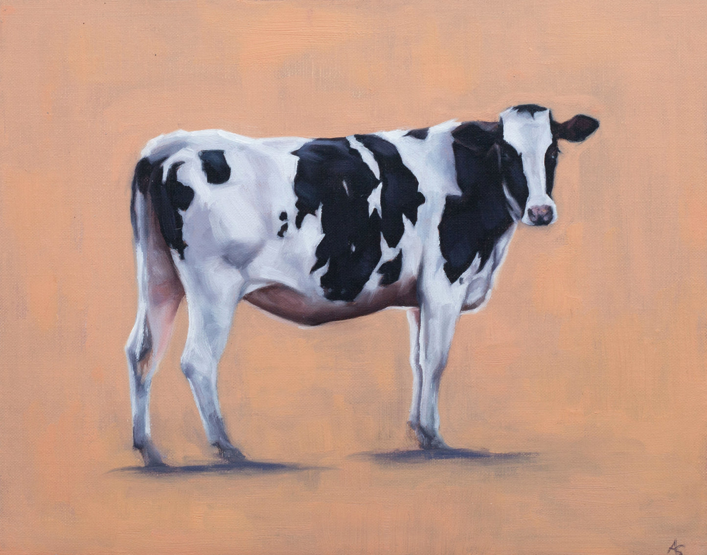 'Small Cow' - Original Oil Painting