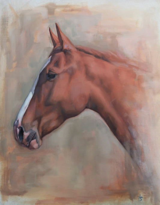 'Chestnut Horse'- Original Oil Painting